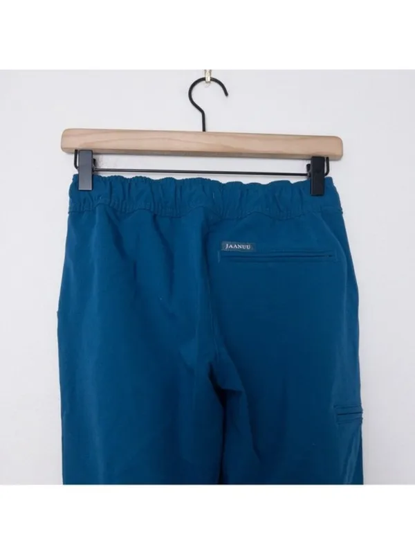 NWT Jaanuu Essential 5-Pocket Jogger XXS Caribbean Blue Scrubs Healthcare Teal - Image 9