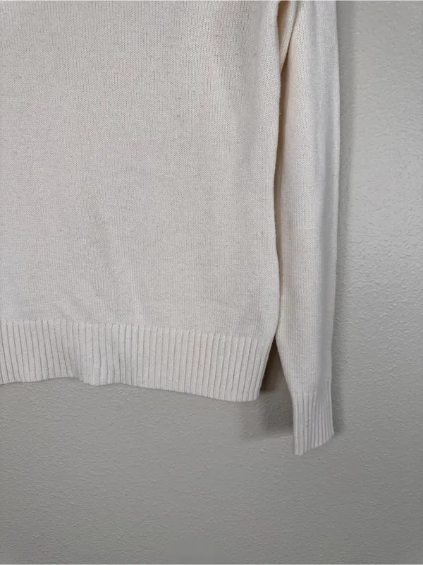 Brooks Brothers Cream Cashmere Blend Turtleneck Sweater Womens S Casual Fall - Image 8