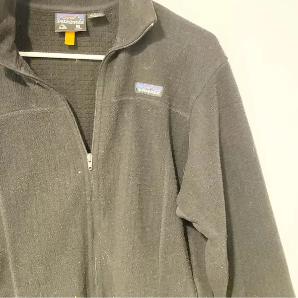 Patagonia Women’s Large Regulator Full Zip Up Fleece Jacket Polartec Black - Image 2