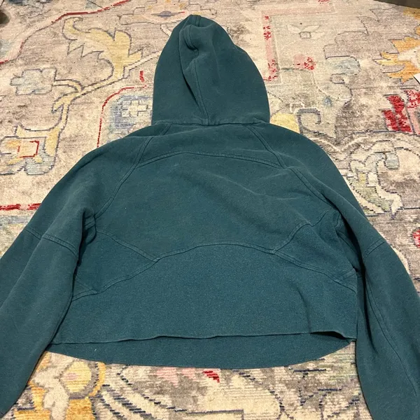 Lululemon Xs/s Teal  scuba half zip - Image 4