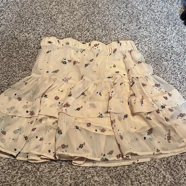 Free People From the Valley Floral Mini Skirt - Size Small - Image 4