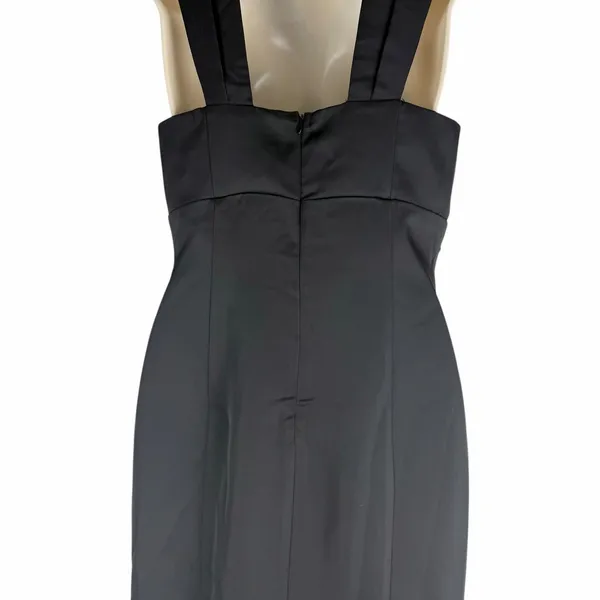 ASTR Georgiana Halter Neck Maxi Dress Black Satin Size S - Image 11