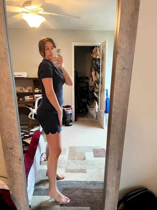 HYFVE Blue Suede Dress - Image 2