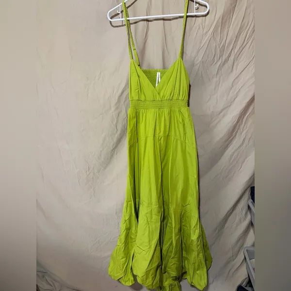 By Anthropologie V-Neck Tiered Bubble-Hem Dress - Image 3