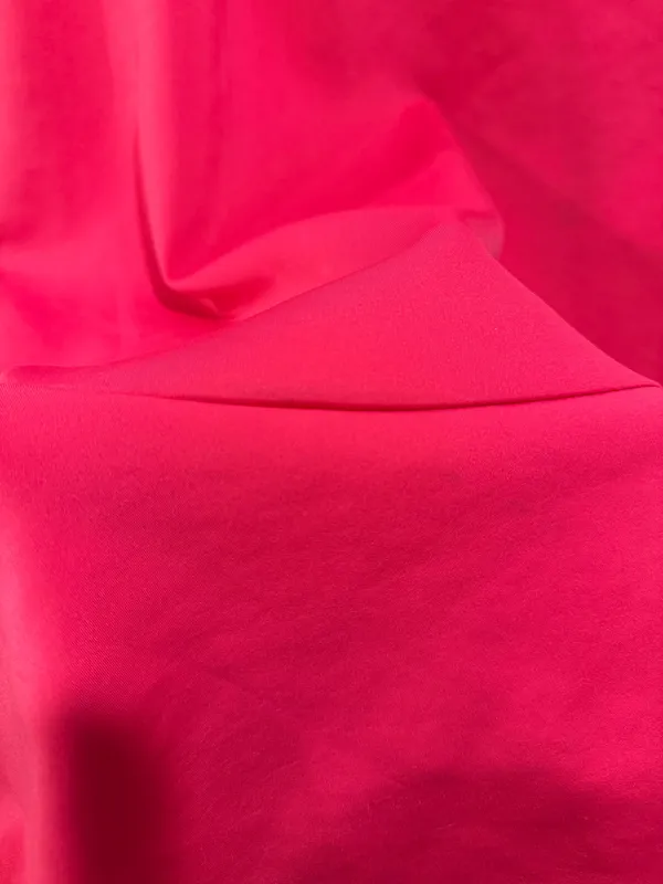 SSYS The Label Margaret Drop Waist Flounce Hem Collared Dress Hot Pink - Image 8