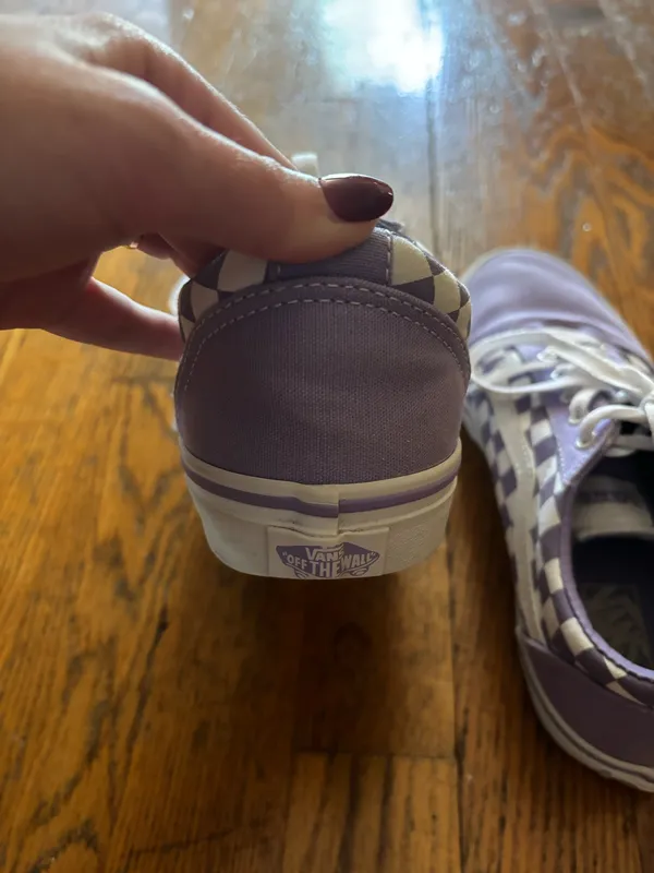 Vans Purple and White Checkered - Image 4