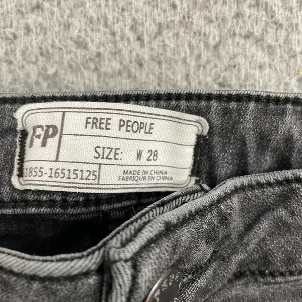 Free People Just Float on Flare Jeans‎ Women 28 Gray Boho Hippie High Rise - Image 5
