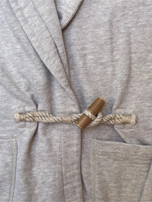 Ralph Lauren Rugby Hooded Shawl Collar Wrap Sweatshirt preppy academia fall - Image 5