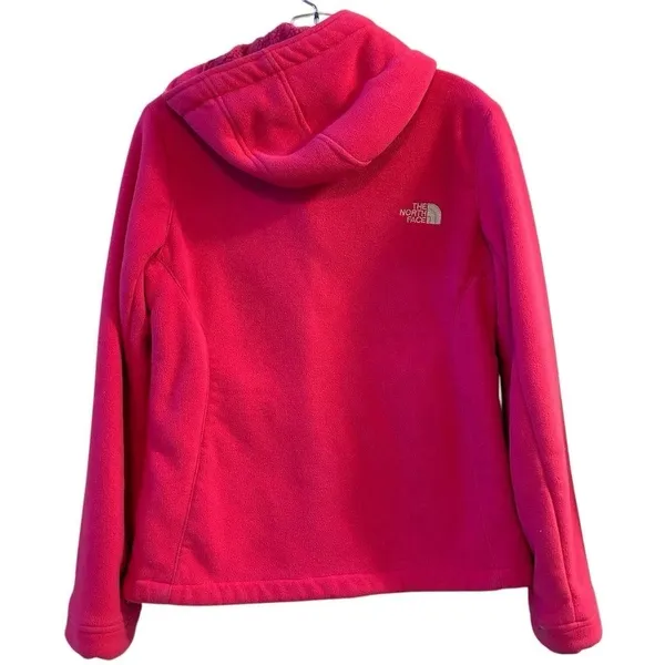 The North Face Women's‎ Pink Sherpa Fleece Hooded Jacket Size M - Image 8