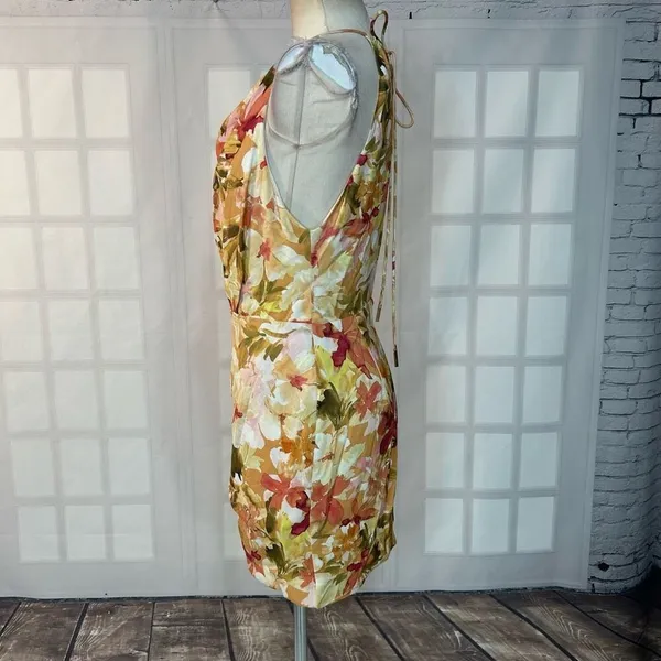 Significant Other Chiara Dress - Watercolor Floral Open Back Dress Size 8 - Image 8
