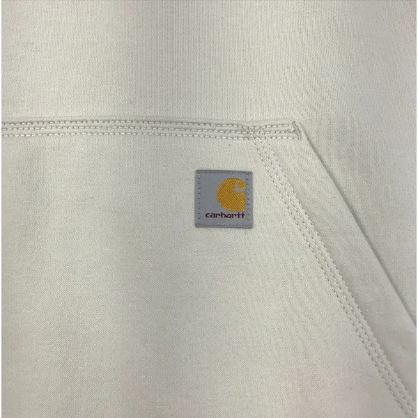 CARHARTT Relaxed-Fit Quarter-Zip Sweatshirt W's Sz M Cream Fleece Inside Cozy - Image 6