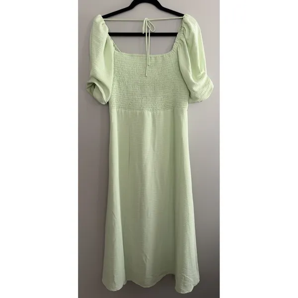 Bohme Halston Midi Dress Green‎ Women's Size Large - Image 2