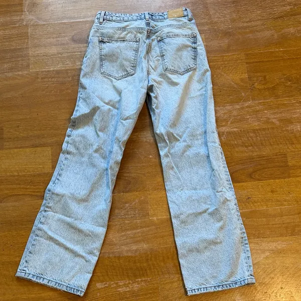 Zara Light Blue Denim Pants - Image 3