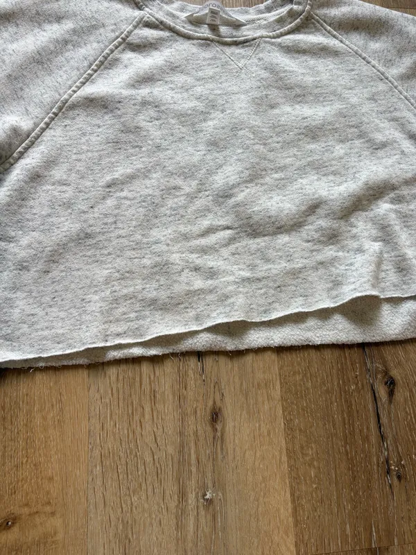 Colosseum Light Grey Cropped Crewneck Sweatshirt - Image 3