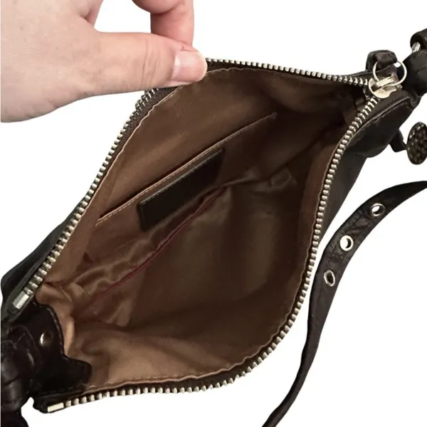 Coach Vintage Black/Brown Leather Mini Shoulder Bag - Image 12
