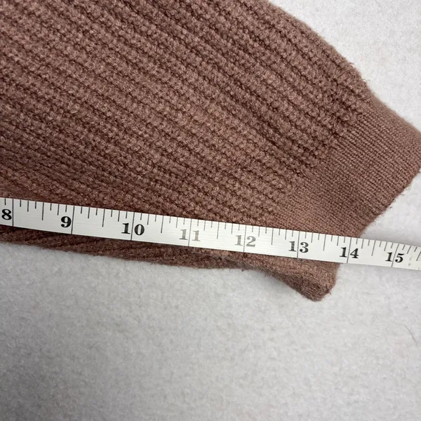 Free People Sunbeam Sweater Women's XS Antler Brown Oversized Mock Neck Autumn - Image 7