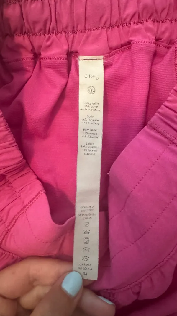 Hot Pink Lululemon Hotty 2.5" Hot Shorts - Image 3