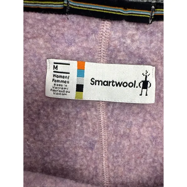 Smartwool Hudson Trail Women’s M Pink Wool Blend Fleece Pullover SW011525 - Image 11