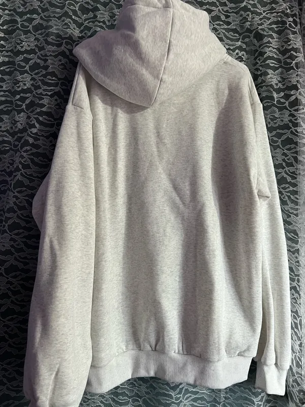 Altar’d State WWJD Faith Sweater Gray and Blue Oversized Hoodie Sweater Size 3XL - Image 4