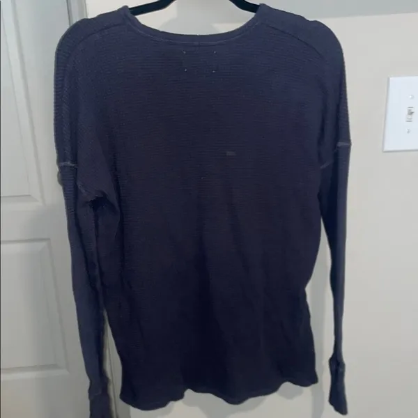Dark Blue Long Sleeve Top - Image 2