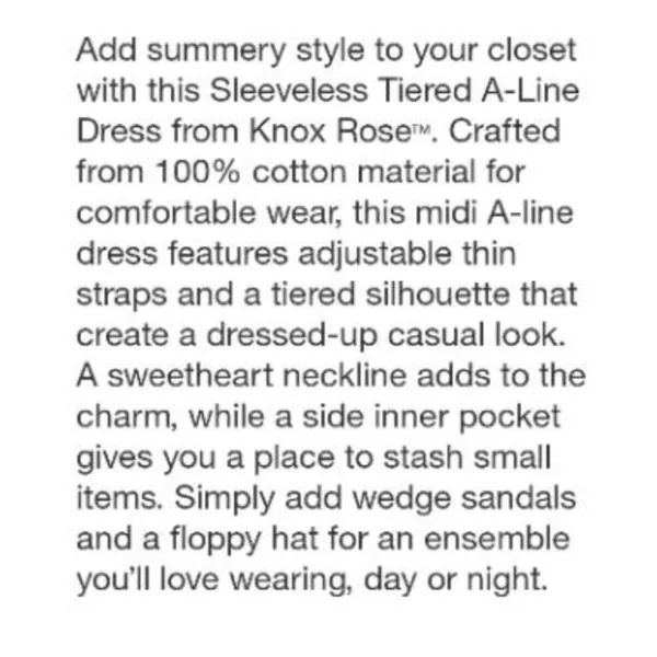 Tiered A Line Cotton Dress - Image 4