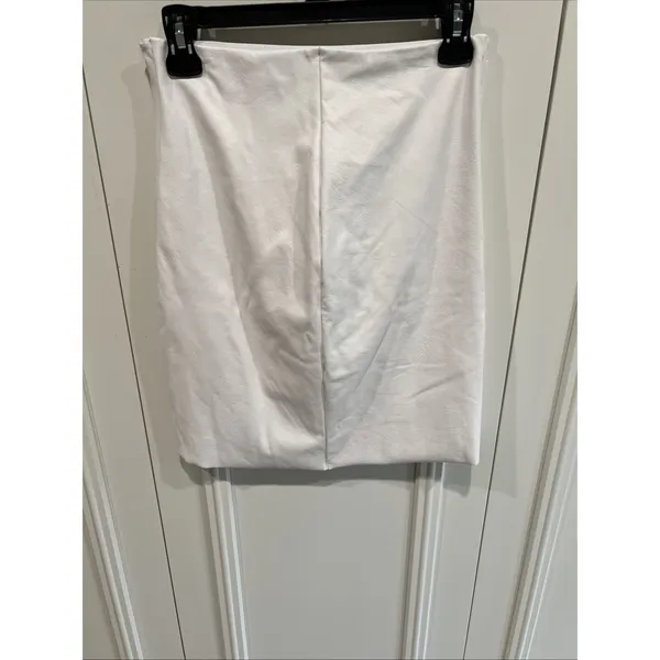 Commando White Faux Leather Mini Skort Skirt Size Large‎ Pull On Going Out - Image 3