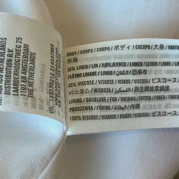 NWOT Abercrombie & Fitch White Open Back Halter Mini Dress - Image 13