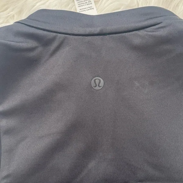 Lululemon Satin Shine Full Zip Tank Top Black Walnut Crunch Foam Cloud Large - Image 9