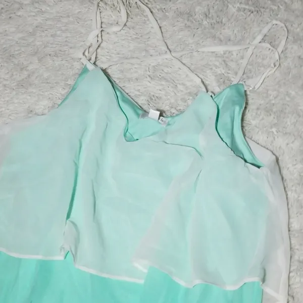 NWT Charming Charlie sheer mint strappy maxi dress - Image 6