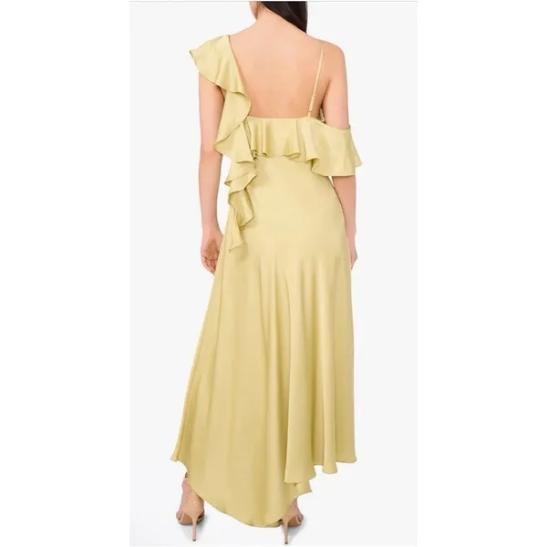 Parker The Bridget Ruffle One-Shoulder Dress Pistachio Sz 0 NEW $170 - Image 2