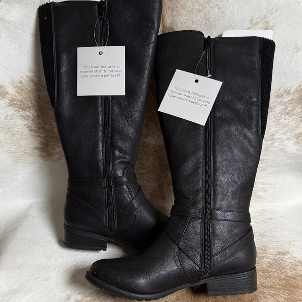 XTrovert Riding Boot Size‎ 5.5 Wide Calf Black - Image 9