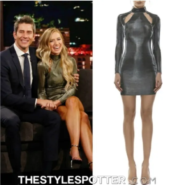 Revolve MISHA Tamika metallic mini dress - Image 2