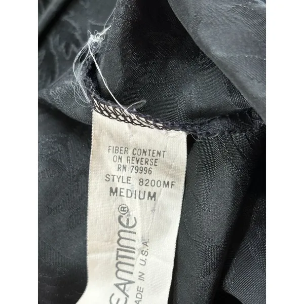 VTG Dreamtime Camisole Top Black Lace Satin Sz M Goth Grunge Witchy Whimsigoth - Image 8