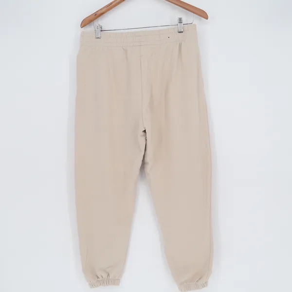 Garage Beige Fleece Lined Joggers Sweatpants Tan High Rise Size Large - Image 5