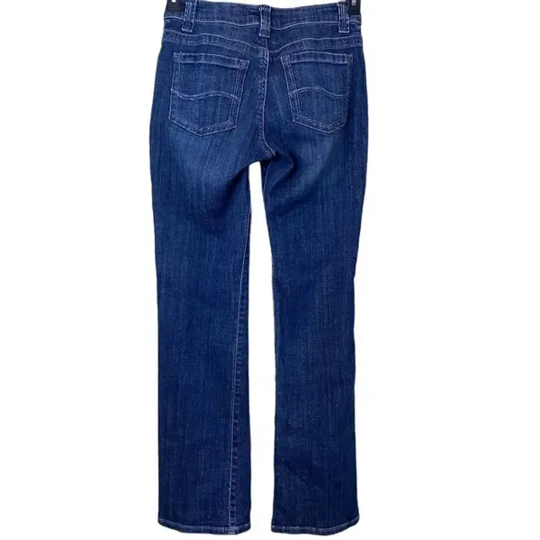 Lee Slender Secret Blue Jeans Size 4 Medium Crystal Accents Lower On The Waist - Image 8