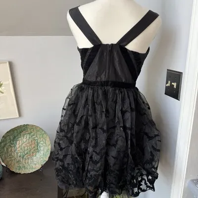 DC Comics Hot Topic Bat‎ Girl Mini Dress Med Comic Con Cosplay Grunge Halloween - Image 4
