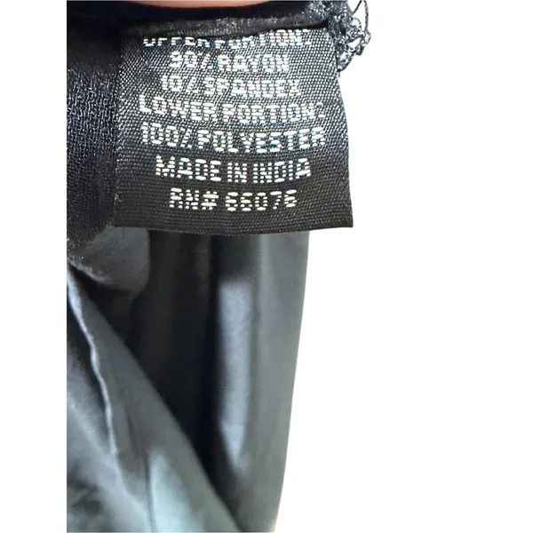 Raviya Black Ombre Maxi Swim Coverup Dress Strapless L 12 14 - Image 3