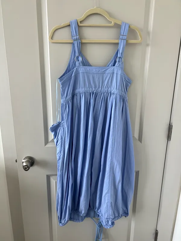 fab'rik Powder Blue Zip-Front Sundress - Image 4