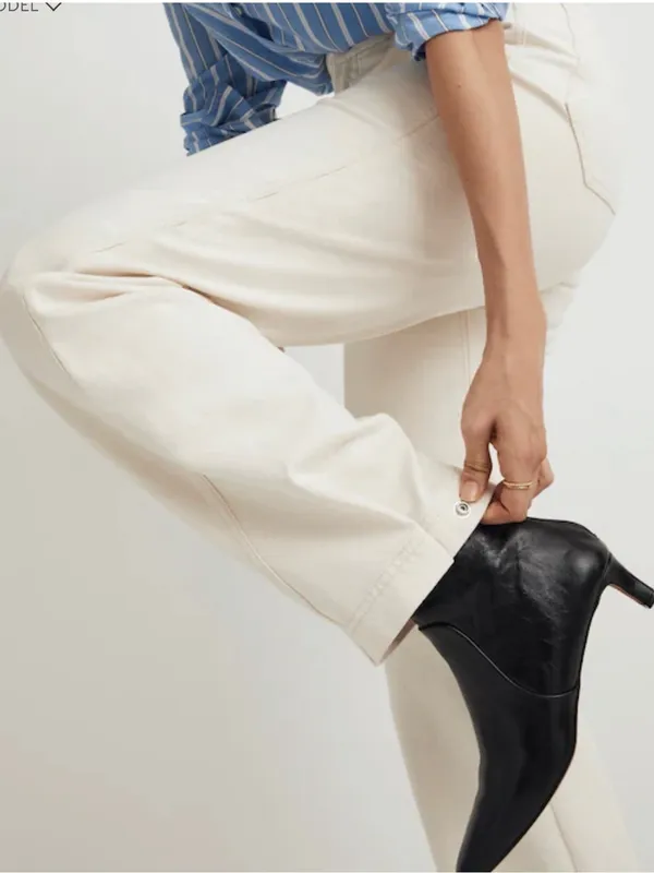 NEW Madewell The Perfect Vintage Wide-Leg Jean 26 - Image 5