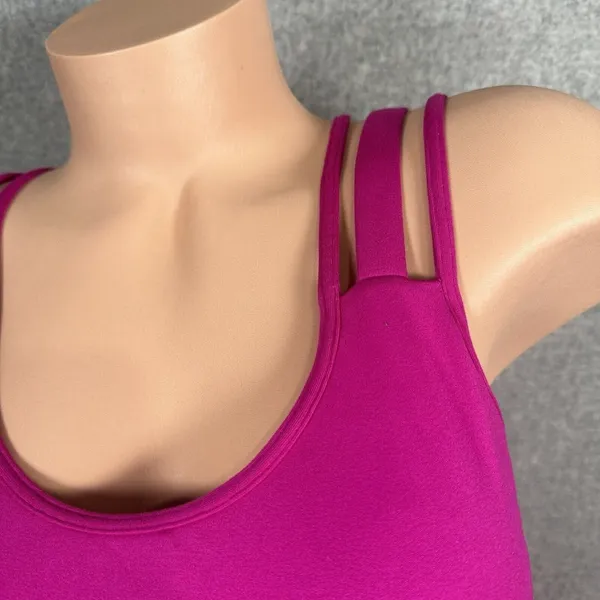 Victoria Sport Large Sports Bra Womens Pink Criss Cross Straps‎ Stretch Scoop - Image 11