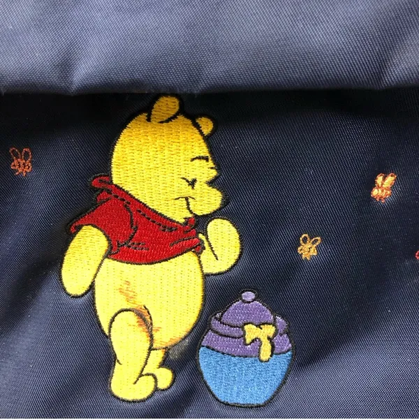 Vintage Pooh Disney Store Mini Navy Backpack - Image 6