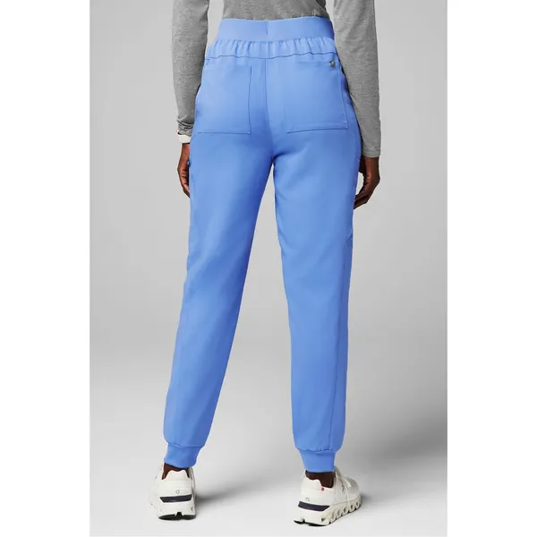Fabletics Scrub Joggers Womens Small Blue Excellent 6-Pocket Cargo Medical Pants - Image 3