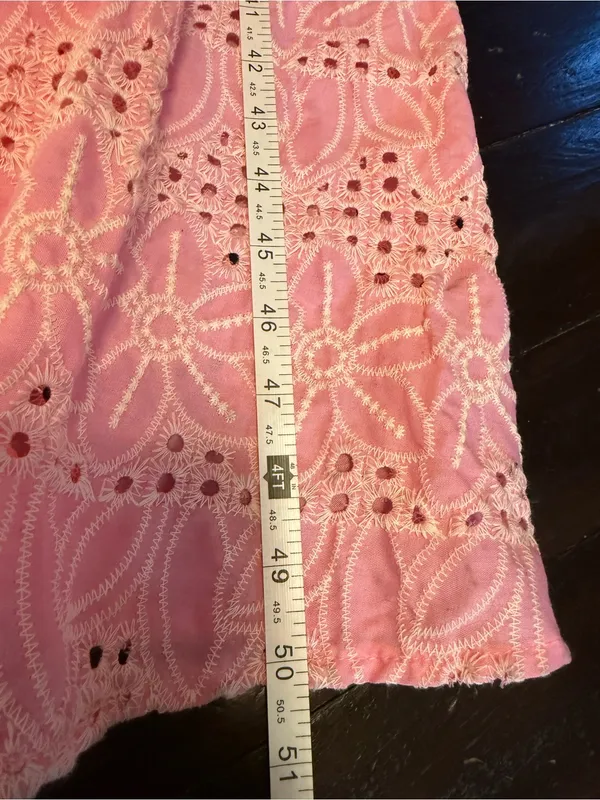 Petal & Pup Pink Eyelet Lace V-Neck Maxi Dress - Image 8