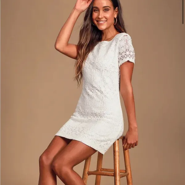 Lulu’s love you for eternity white lace dress - Image 11