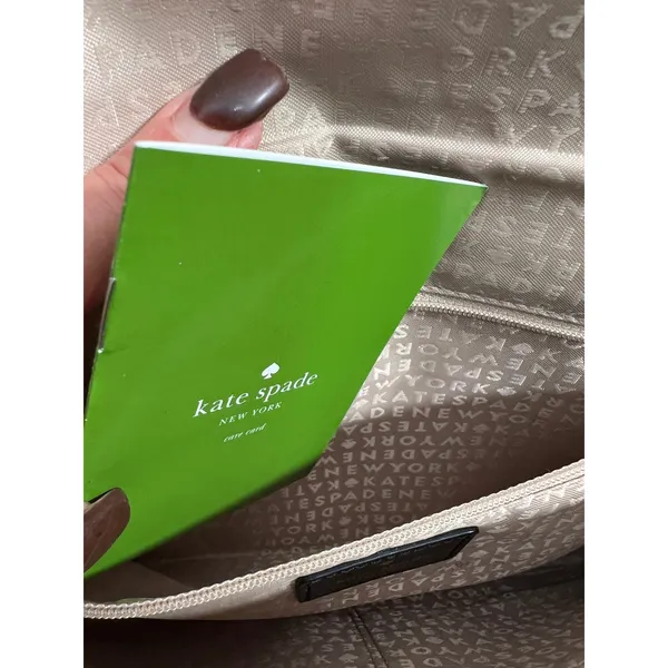 Kate Spade Black Crossbody Bag 100% Cow Leather‎ Gold Lock - Image 11