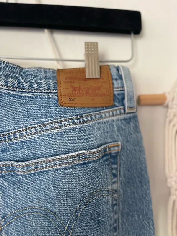 Levi’s Premium 501 Button Fly Straight Leg Jeans - Image 3