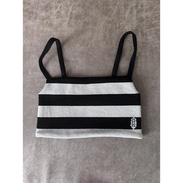 Free People Movement Tighten Up Reversible Bra Black Combo Striped XS/S NEW - Image 2