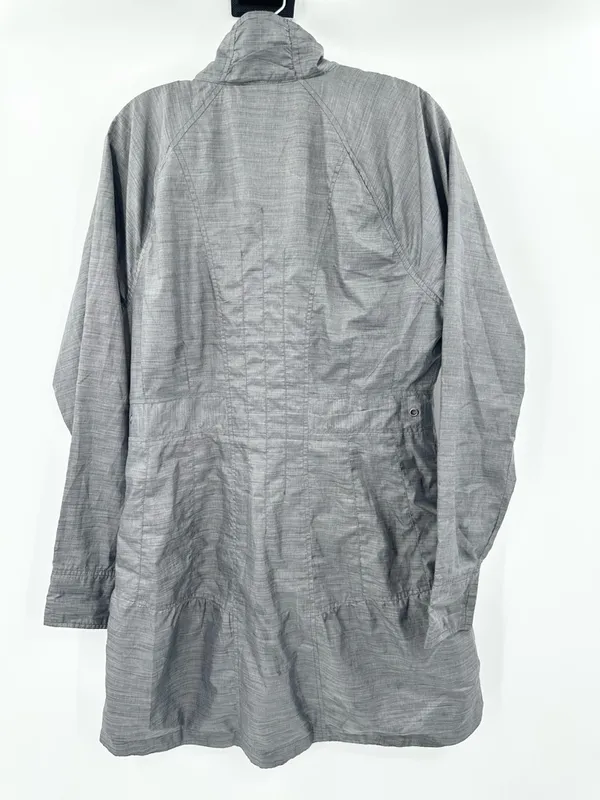 Athleta Women's City Chic‎ Gray Windbreaker Jacket Size XL Gray - Image 3