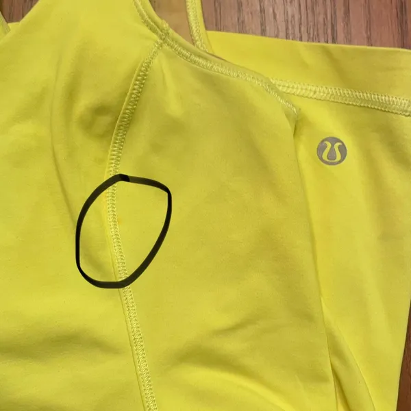 Lululemon Optimal Double Strap Cutout Back Tank Top in Ray‎ Neon Yellow Size 4 - Image 17