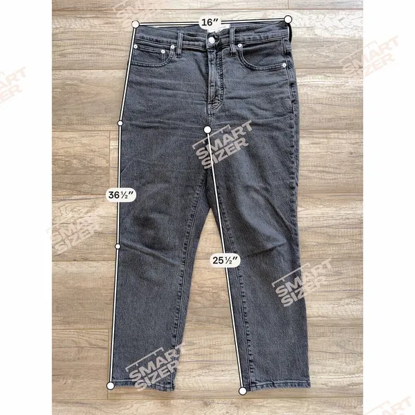 Madewell The Perfect Vintage Jean Black Gray Denim Jeans 28P‎ Straight - Image 2